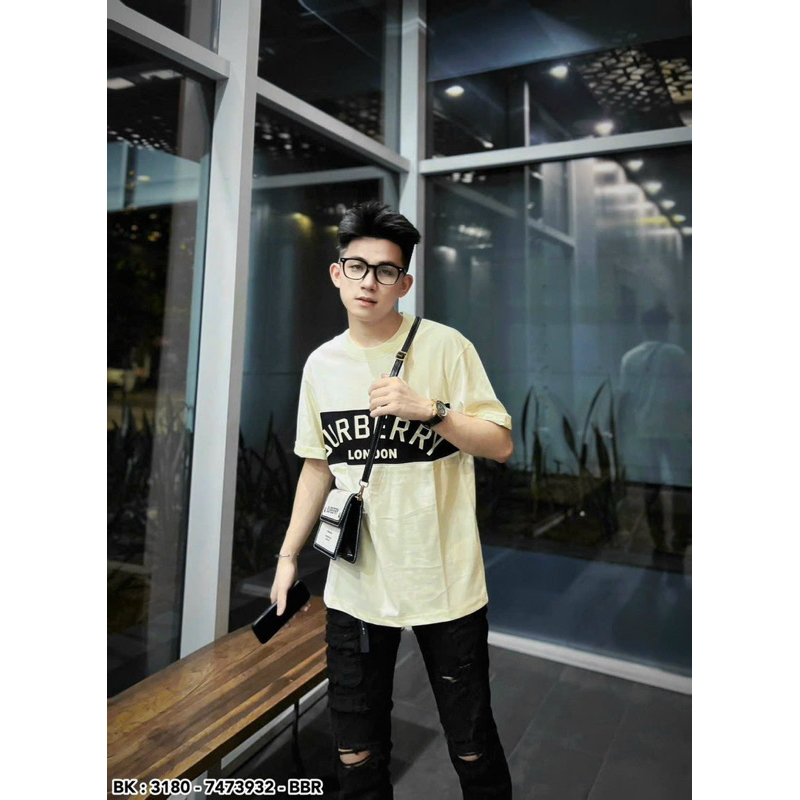 Áo thun BBR phối màu hàng chuẩn loại 1 full bao bì tag mác