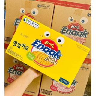  Snack mỳ Enaak _ Mỳ tôm ăn sống hộp 24 gói Mì trẻ em 