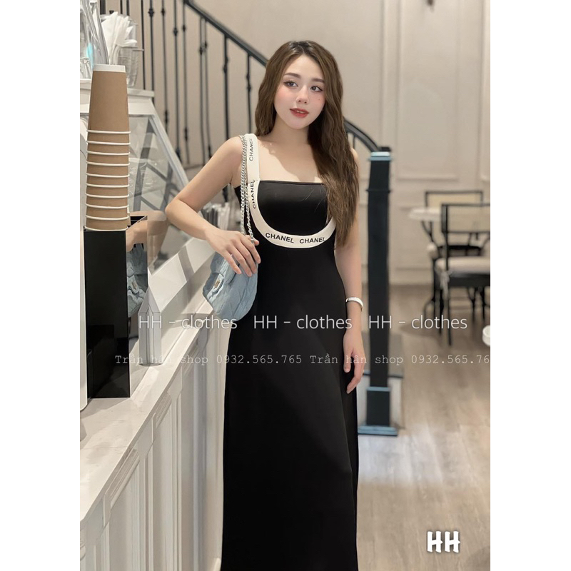 Đầm dáng chữ A hai dây chữ Datasco