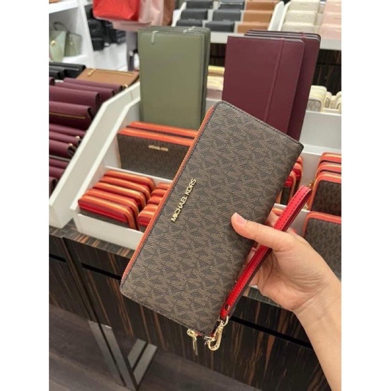 Ví micheal kors chính hãng (3 màu : nâu logo, đỏ logo, trắng logo)