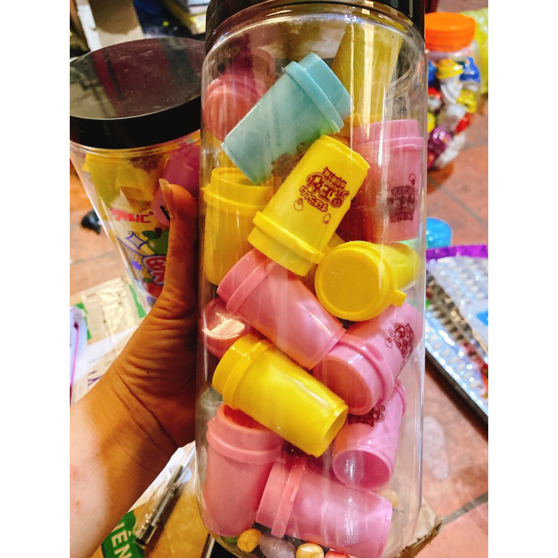 Sỉ bình 30 lọ kẹo sữa chua hình cốc cafe