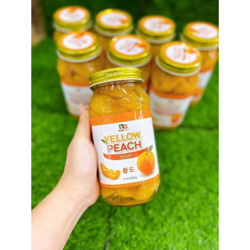 🍑 ĐÀO NGÂM HÀN QUỐC YELLOW PEACH Hũ 680g