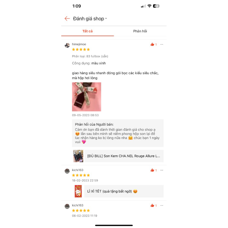 Son Kem CC Rouge Allure Laque/Ink Fullbox ĐỦ BILL💐