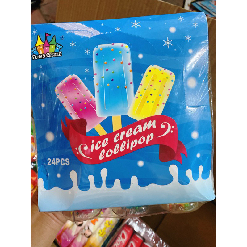 Sỉ lốc 24 chuếc kẹo mút hình que kem phát sáng