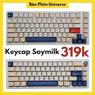 Keycap soymilk - keycap pbt dyesub 131 nút cho bàn phím cơ - keycap cream xanh profile HSA giống xda cộng cherry profile