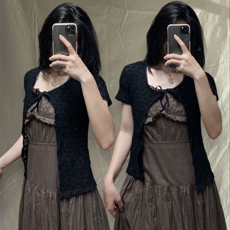 Áo lưới si nhật , hàn crochet