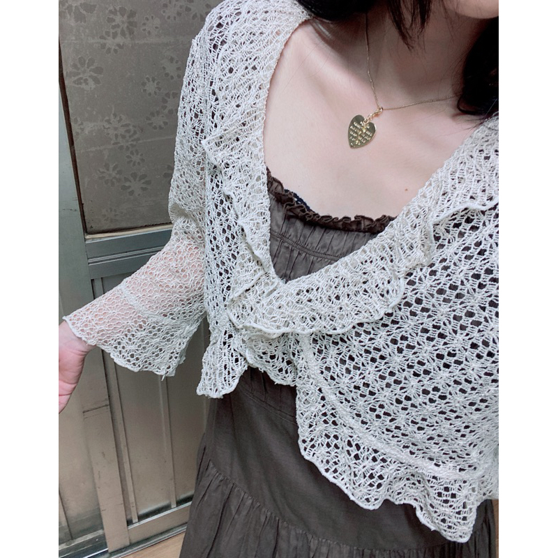 Áo lưới si nhật , hàn crochet