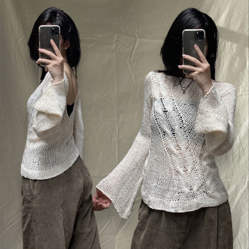Áo lưới si nhật , hàn crochet