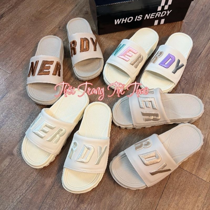 Dép Nerrdy thêu nổi