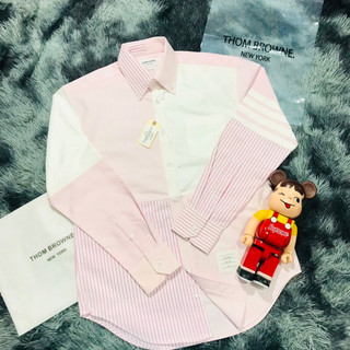 Áo sơ mi Thom browne xanh trắng sọc, đẳng cấp
