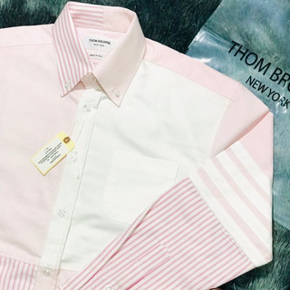 Áo sơ mi Thom browne xanh trắng sọc, đẳng cấp
