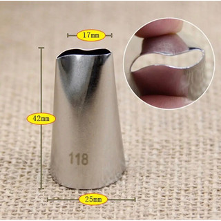 Đui bắt kem dấu ngã 118 (inox 304 không mối hàn)