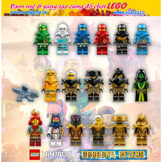 Nhân vật Ninjago Dragons Rising Season 1 - Đồ chơi lắp ráp Urban Sora Arin-Urban Kai Jay Zane Cole Nya