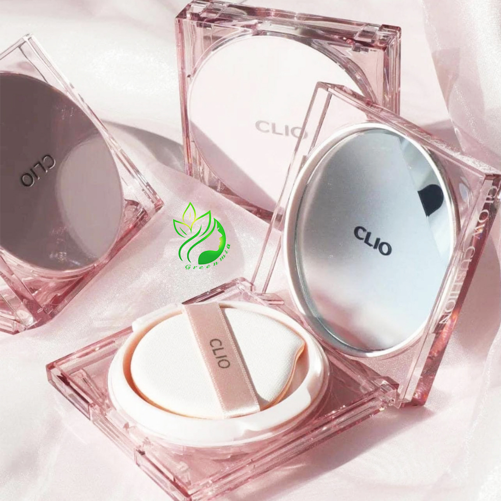 Cushion Phấn Nước Clio Hồng Kill Cover Mesh Glow SPF50+ PA++++ 15gx2 Căng Bóng Che Khuyết Điểm