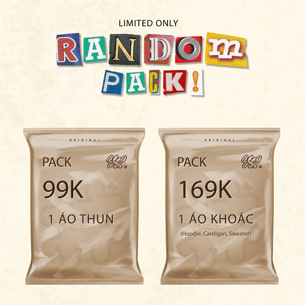 Túi RANDOM PACK 8YO - Áo thun Áo khoác ngẫu nhiên