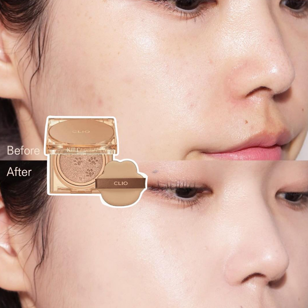 Cushion Clio Mèo Phấn Nước Clio Kill Cover The New Founwear Cushion SPF50+ PA+++ Che Khuyết Điểm Mịn Lì