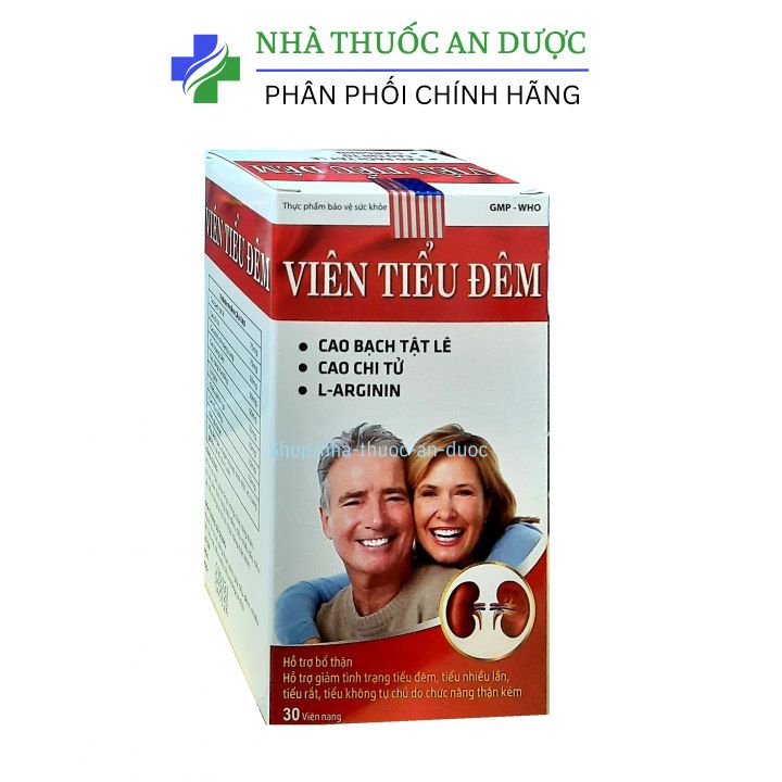 Viên tiểu đêm hộp 30 viên giảm tiểu đêm, tiểu nhiều lần, tiểu rắt, tiểu không tự chủ.