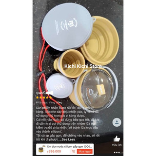 (HÌNH THẬT) Ly gấp gọn 200ml du lịch, chịu nhiệt cao.