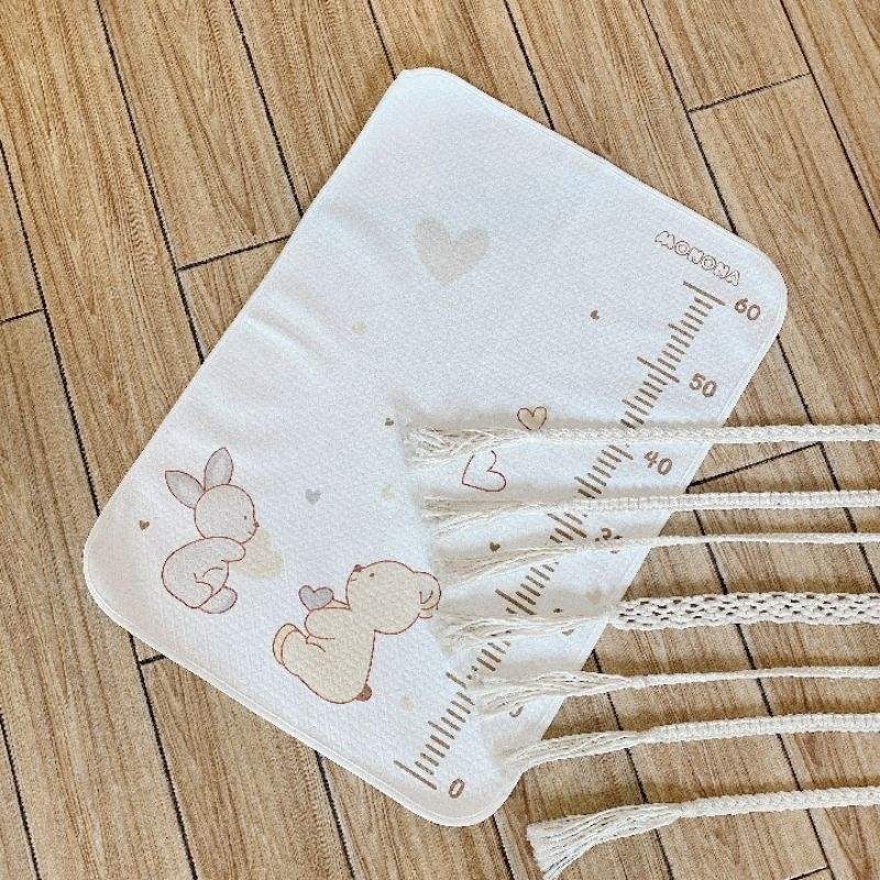 Chống thấm cotton organic Monona - Phiên bản thước đo chiều dài bé