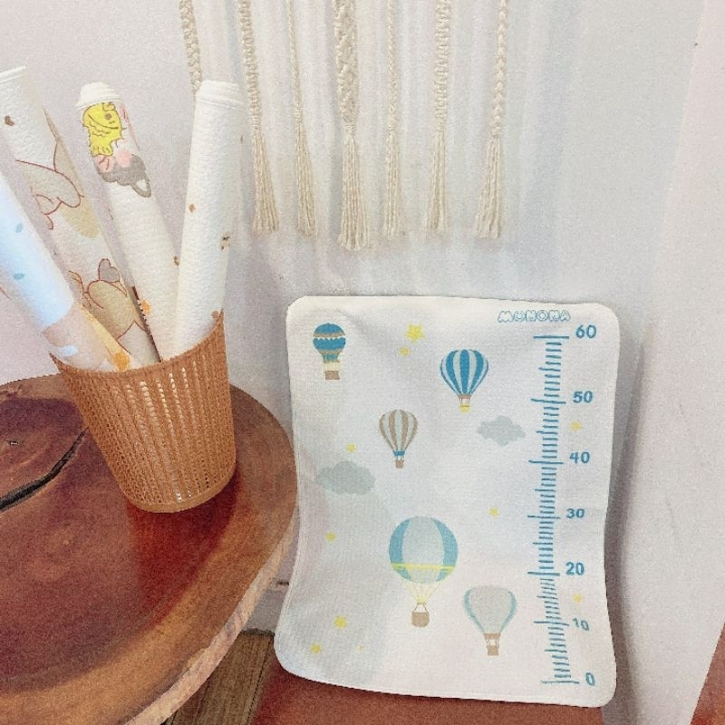 Chống thấm cotton organic Monona - Phiên bản thước đo chiều dài bé