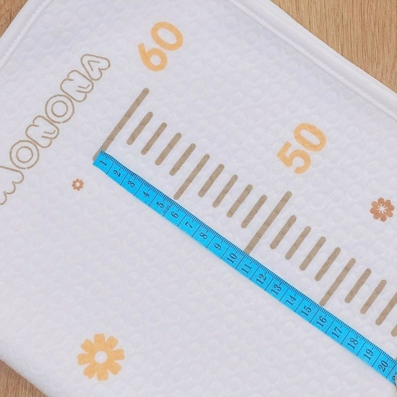Chống thấm cotton organic Monona - Phiên bản thước đo chiều dài bé
