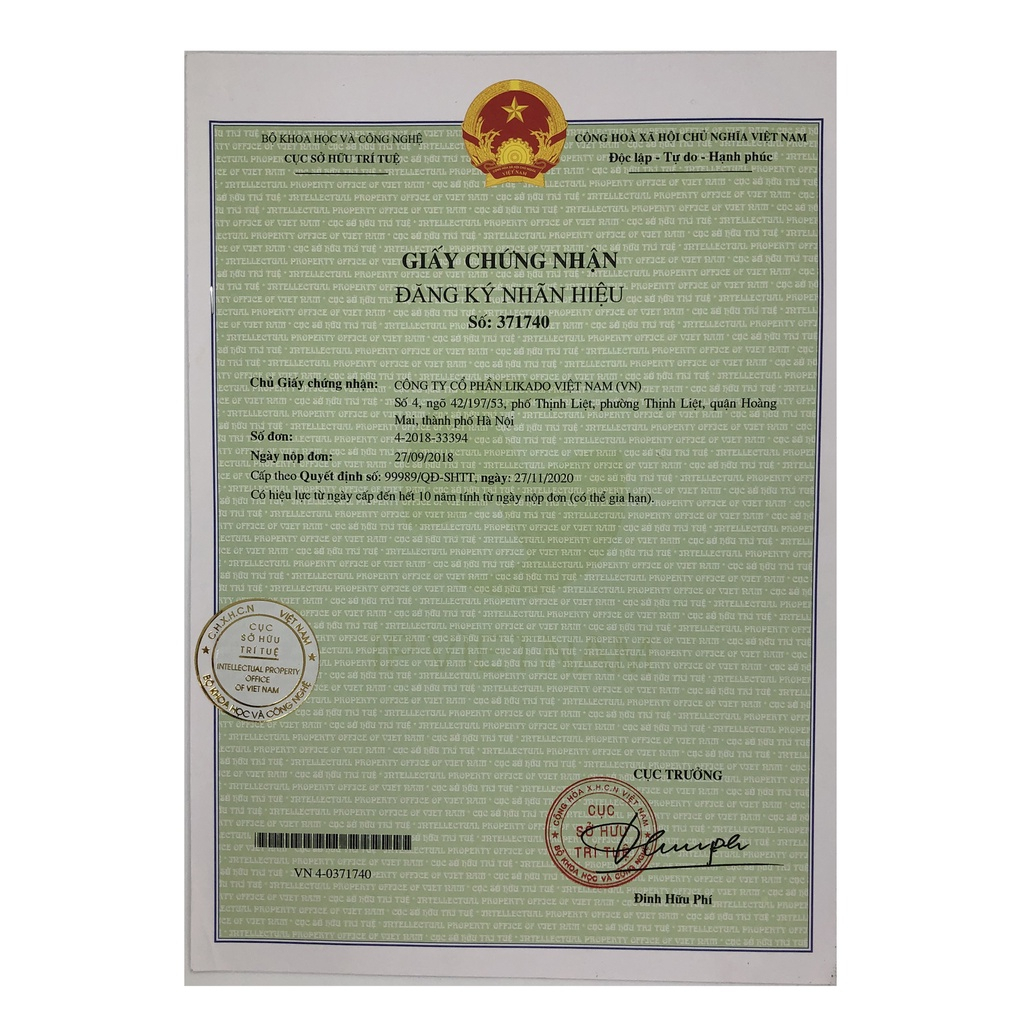 Khăn khô đa năng Likado cho bé 300g kích thước 15x20cm