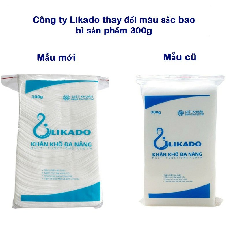 Khăn khô đa năng Likado cho bé 300g kích thước 15x20cm