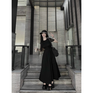 Đầm Xoè Dáng Dài Tay con chạy viền tay áo( Mẫu mới Hàng bán Shop l1 QC.