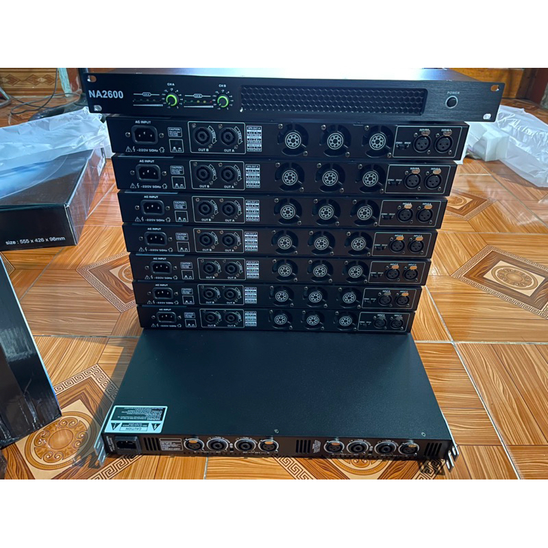 Đẩy 2 kênh NA2600 class D công suất  và Đẩy 4 kênh NA4800 công suất
