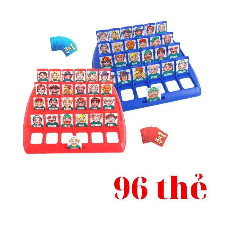 Trò Chơi Board Game Who Is It, Who I Am Classic ⚡ HOT TREND ⚡ Tôi Là Ai 96 Thẻ 2 Người Chơi Vui Nhộn
