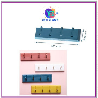 Thanh 4 móc dán tường chịu lực móc dán treo đồ siêu chắc DG105