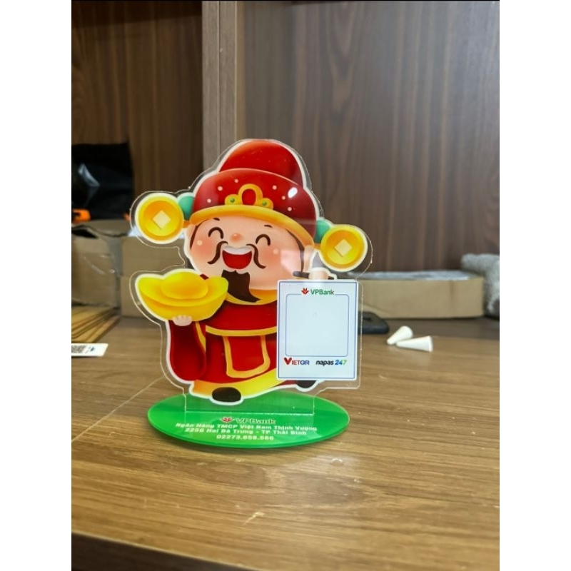 Bảng QR CODE ngũ hành phong thủy, chất liệu MECA bền đẹp, kích thước 14x17cm