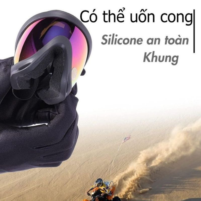 Kính uv X400 dành cho mũ bảo hiểm 1/2 và 3/4 chống bụi - gió và đi phượt