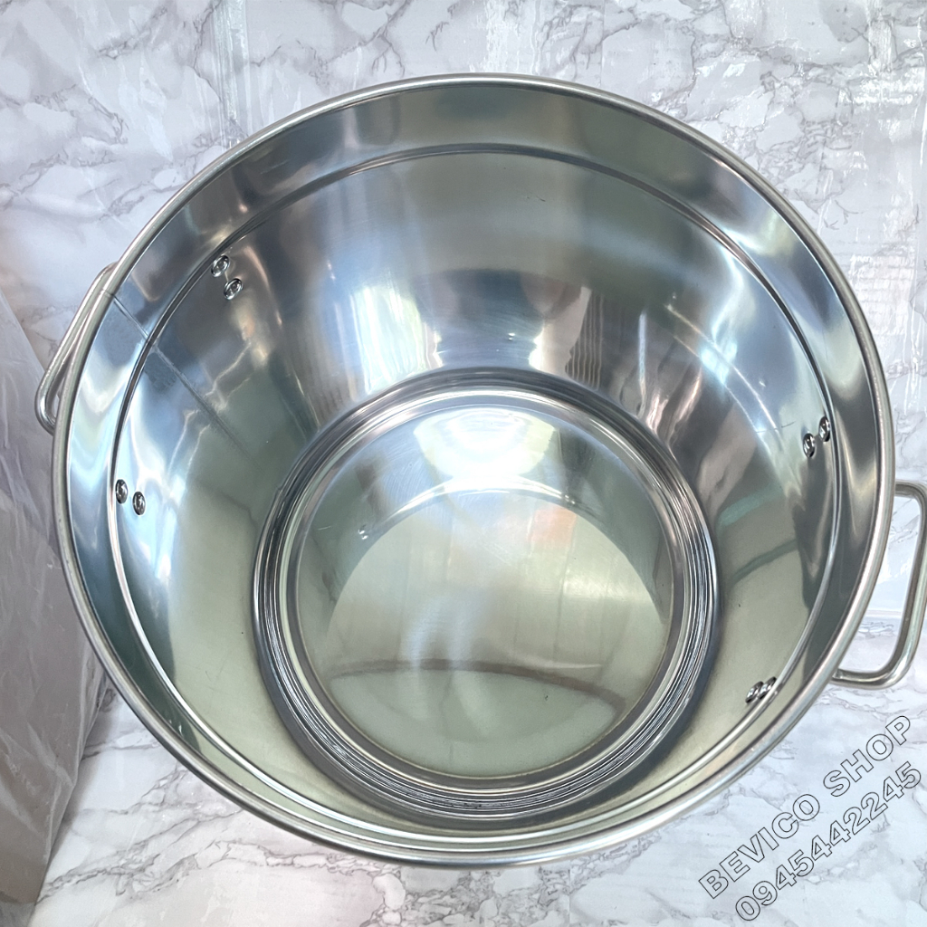 Nồi inox 30 lít thân cao