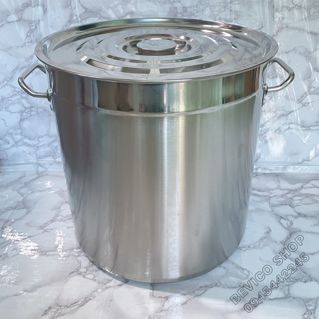 Nồi inox 30 lít thân cao