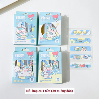 Set 5 Miếng Băng Cá Nhân Hoạt Hình Cute