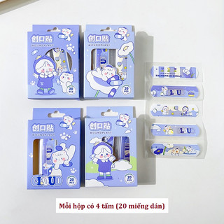 Set 5 Miếng Băng Cá Nhân Hoạt Hình Cute