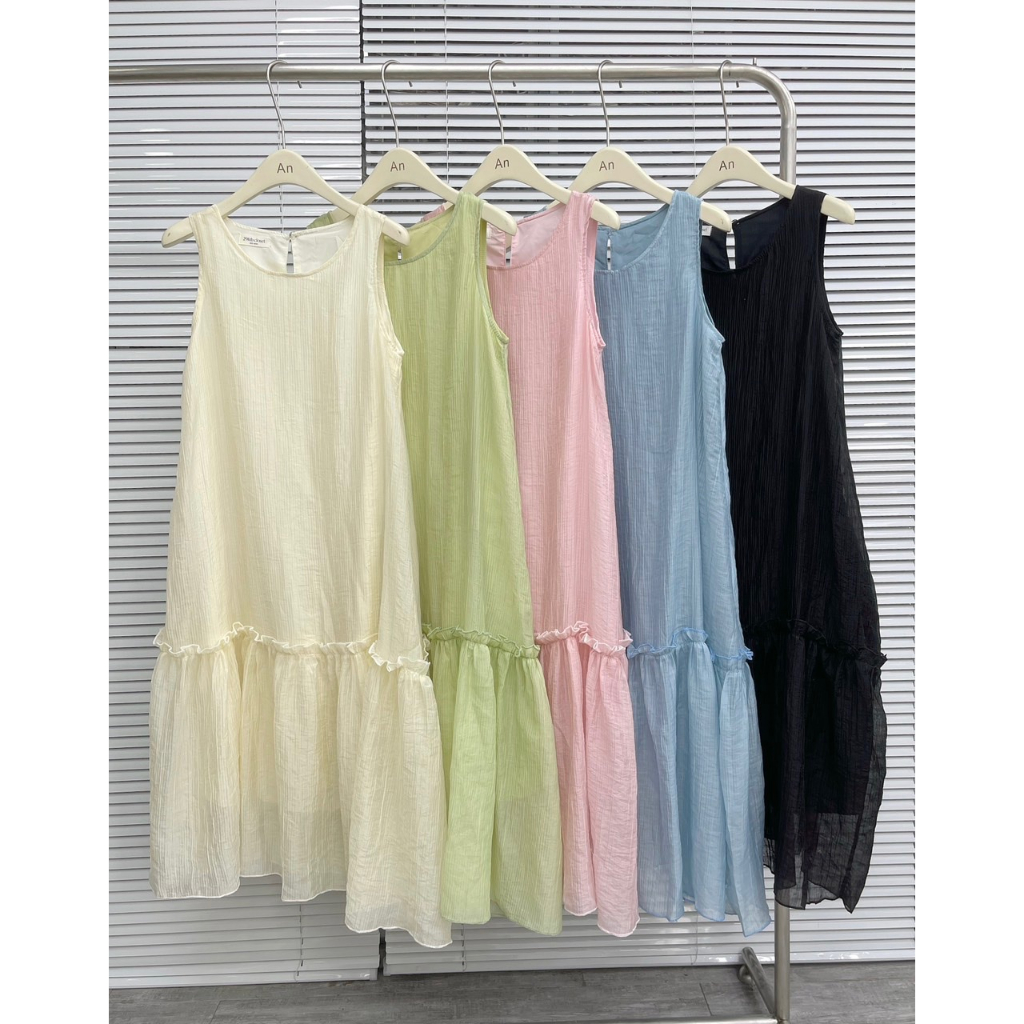 Váy ba lỗ bèo đuôi cá 29feb.closet 2 lớp chất voan tơ dáng xòe dài xinh nhẹ nhàng - V112