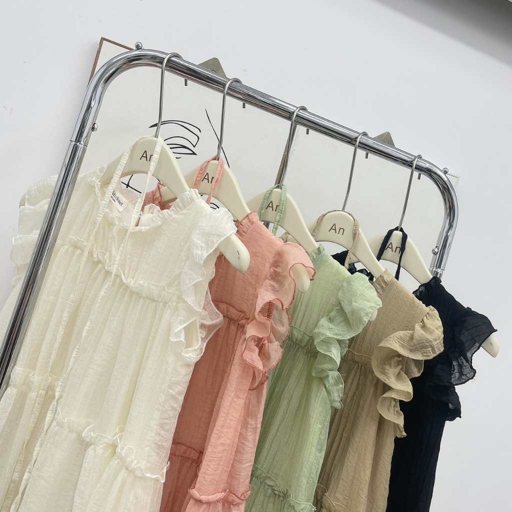 Váy babydoll bèo tầng 29feb.closet form dáng rộng 2 lớp chất tơ mềm cho nữ xinh nhẹ nhàng - V113