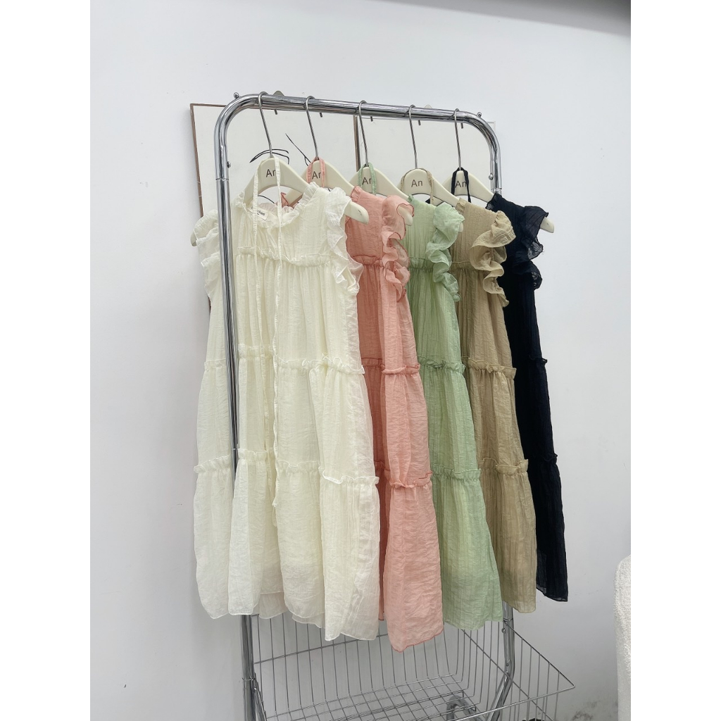 Váy babydoll bèo tầng 29feb.closet form dáng rộng 2 lớp chất tơ mềm cho nữ xinh nhẹ nhàng - V113