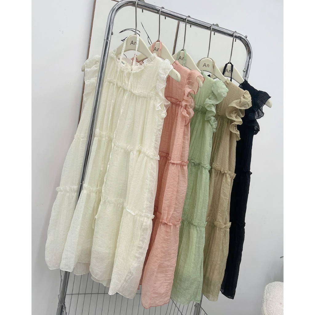 Váy babydoll bèo tầng 29feb.closet form dáng rộng 2 lớp chất tơ mềm cho nữ xinh nhẹ nhàng - V113