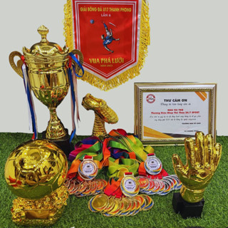 COMBO CUP CỜ HUY CHƯƠNG TỔ CHỨC GIẢI, SỰ KIỆN ( Miễn phí thiết kế & thay đổi số lượng theo yêu cầu )