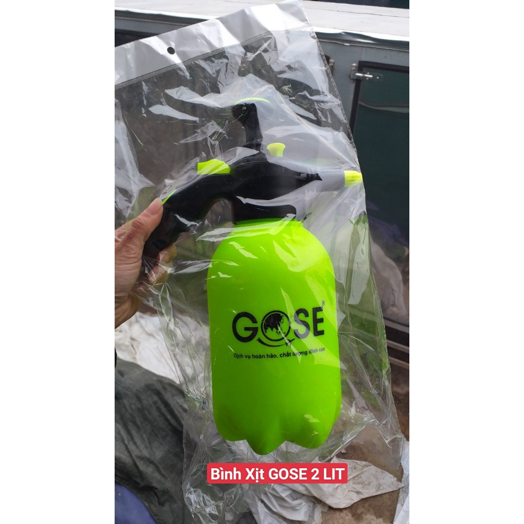 Bình tưới cây cao cấp Gose 2 lít / 3 lít vòi hai chế độ phun sương, phun nước có khóa tự động