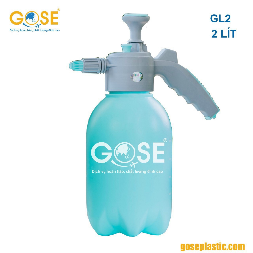 Bình tưới cây cao cấp Gose 2 lít / 3 lít vòi hai chế độ phun sương, phun nước có khóa tự động