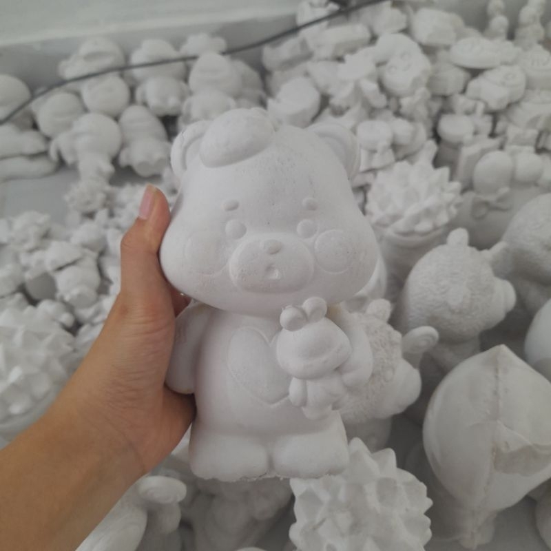 Tượng thạch cao tô màu cho bé size lớn