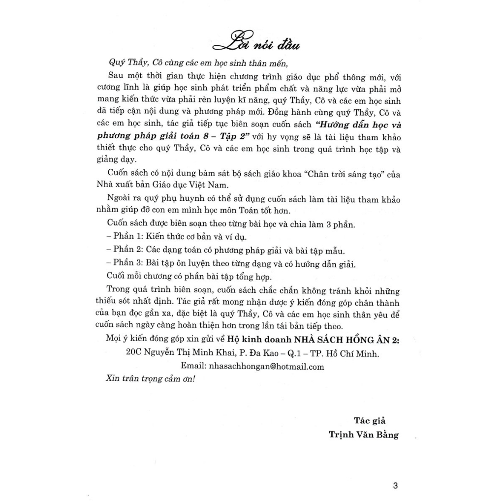 Sách - Hướng Dẫn Học Phương Pháp Giải Toán 8 - Tập 2 (Bám Sát SGK Chân Trời Sáng Tạo,HA)