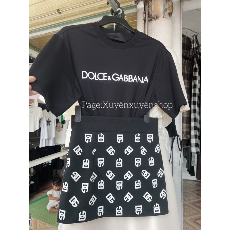 Set áo phông thun co dãn, chân váy co dãn tôn dáng siêu đỉnh dành cho nữ..