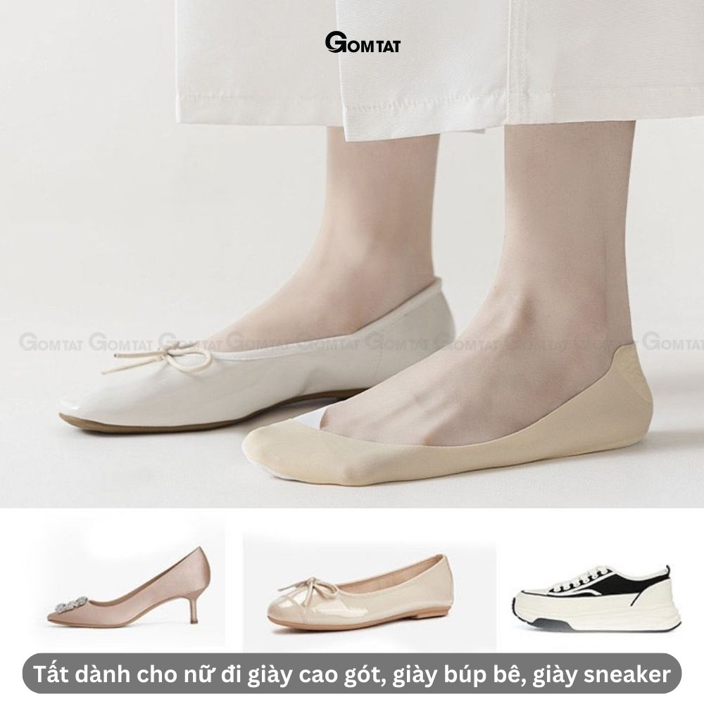 Vớ lười nữ đi giày cao gót GOMTAT, chất liệu cotton mềm mại thoáng khí khử mùi hôi - SUX-1103-1DOI