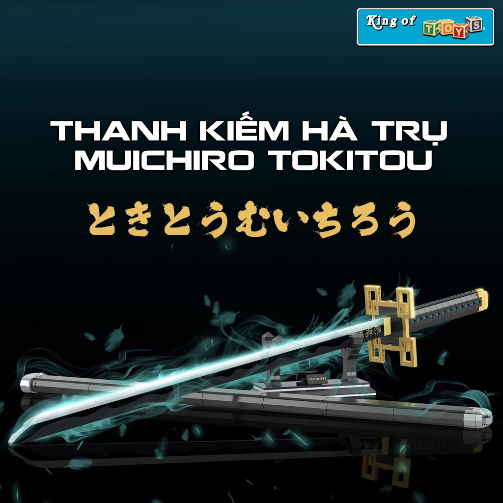 Đồ Chơi Lắp Ráp Kiểu Lego Mô Hình Kiếm Nhật Luân Của Hà Trụ Tokitou Muichirou Kimetsu No Yaiba No.DK1515 Với 700+ PCS