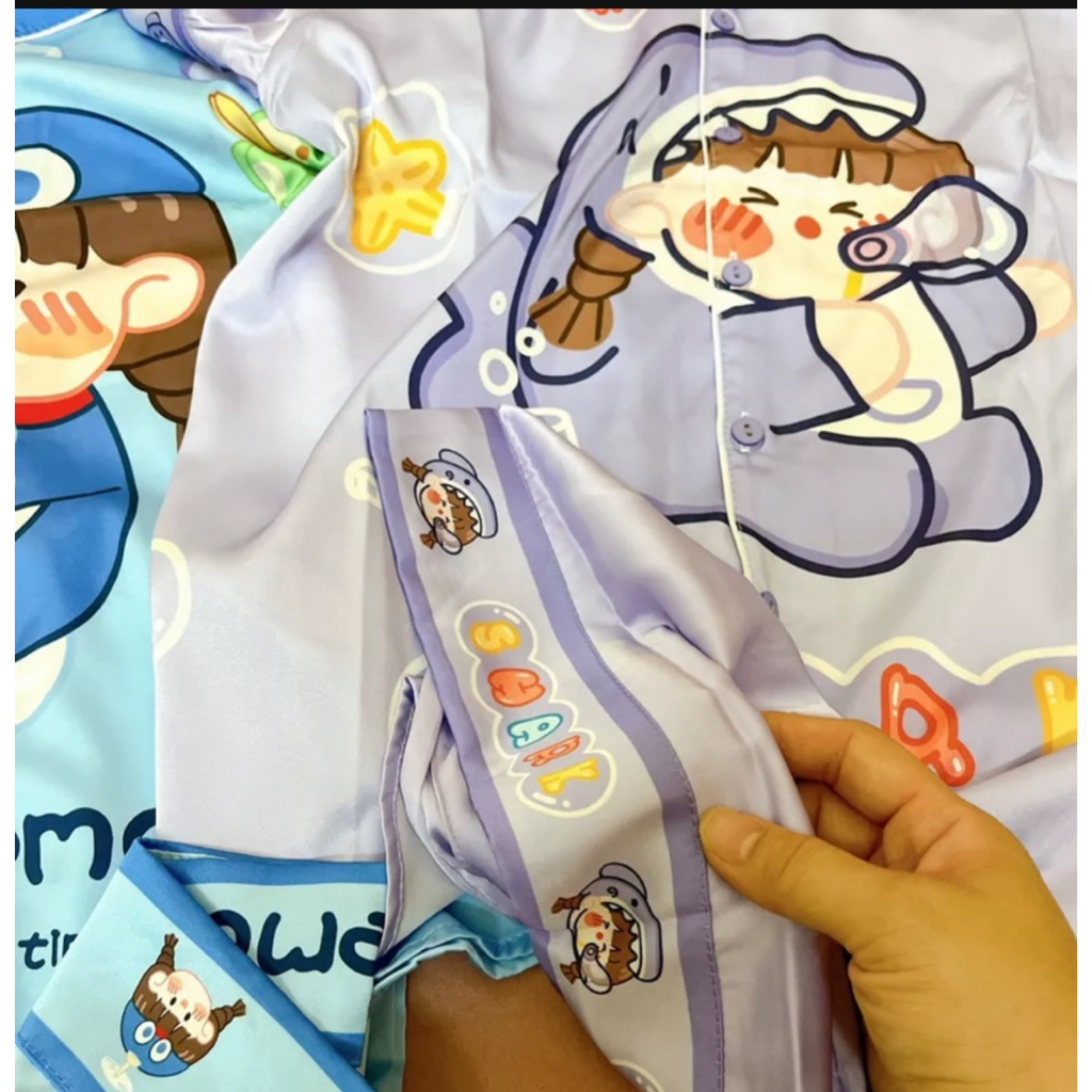 Đồ Mặc Nhà Pijama Lụa Latin Tay ngắn quần dài 40-60kg - HÀNG THIẾT KẾ CAO CẤP BOO